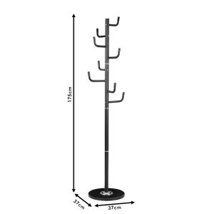 Clothes hanger Lorenda metal white color D37x175cm