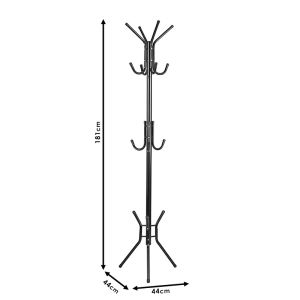 Clothes hanger Piero metal white color D44x181cm