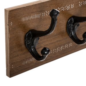 Закачалка за дрехи Terty от Mdf в цвят орех 50x8.5x13см