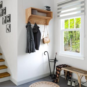 Закачалка за палта Crosta в дъбов цвят 80x28x40см