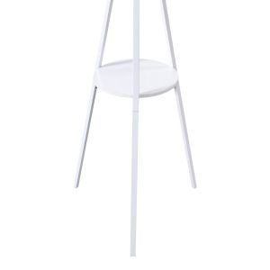 Закачалка за палта Denner метална в бял цвят 48.5x48.5x180см