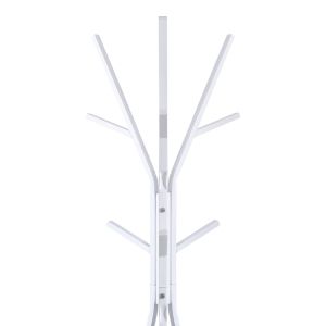 Закачалка за палта Denner метална в бял цвят 48.5x48.5x180см
