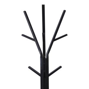 Закачалка за палта Denner метална в черен цвят 48.5x48.5x180см