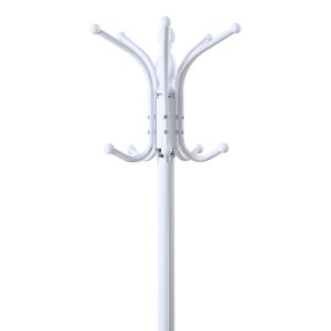 Закачалка за палта Mendora метална в бял цвят 40x40x180см