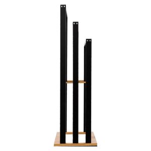 Закачалка от Mdf и бамбук в черно-естествен цвят 55х24х82cm