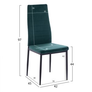 Green plush chair Hm0037,33