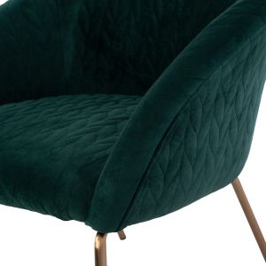 Green armchair Joyce velvet damask Hm8549,03 80x75x75