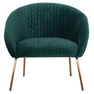 Green armchair Joyce velvet damask Hm8549,03 80x75x75
