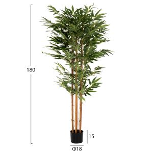 Artificial plant in a pot Hm4004 bamboo tree 180hcm