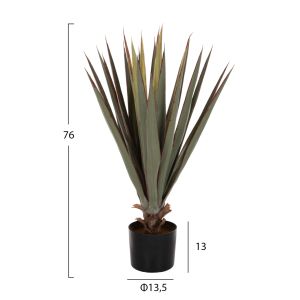 Изкуствено растение в кашпа Hm7985 агаве D13,5x13-76hcm