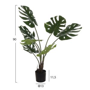 Artificial plant in a pot ημ7990 Monstera 90hcm