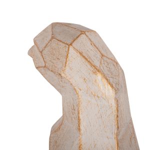 Interior decorative figure for floor penguin Hm7915 Grc white patina with gold details 30x20x60cm