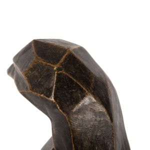 Interior decorative figure for floor penguin penguin Hm7914 Grc black patina with gold details 45x45x100cm