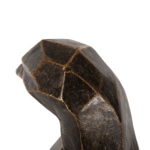 Interior figure penguin standing on the floor black patina with gold details Hm7913 Grc 30x20x60cm