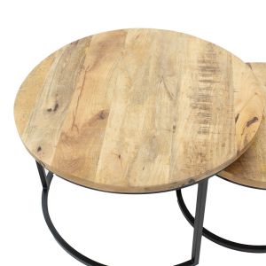 К-т 3 маси Zita масив мангово дърво 78 х 47cm