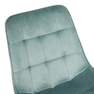 Кадифеен стол Berne в цвят шамфъстък 53x62x84см