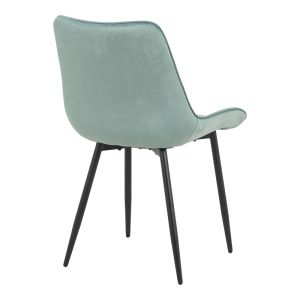 Кадифеен стол Berne в цвят шамфъстък 53x62x84см