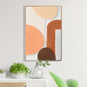 Картина 3d Hm4543.01 с бежова Ps рамка-ръчно изработени форми 60x4,5χ90hcm.