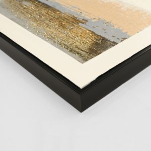 Картина Hm4538 с черна Ps рамка-платно с абстрактно изображение 72x4,5x142hcm.