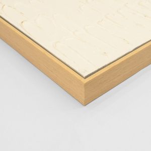 Картина Hm4558 с бежова Ps рамка-канава в бежово и бяло 62x4,5x92hcm.
