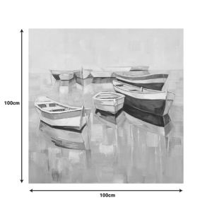 Canvas painting Boatty 100x3x100cm