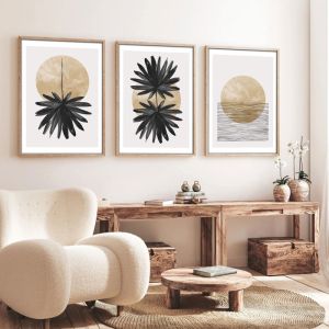 Картина върху платно Envazy триптих с дигитален печат 30x3x40см