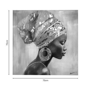Painting on canvas Mayo Inart 70x3x70cm