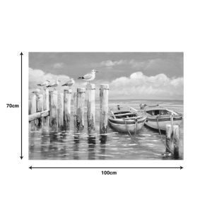 Картина върху платно Port 100x3x70см