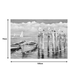Картина върху платно Port I 100x3x70см