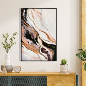 Картина за стена Hm4560 черно Ps абстрактно платно с отпечатан рамка 62x4x92hcm.