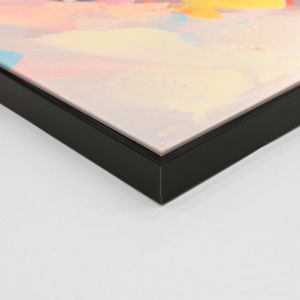 Wall painting Hm4570 black Ps frame with canvas print of a woman's face 122x4.5x62hcm.