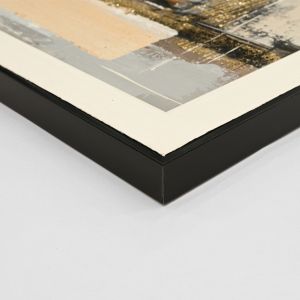 Abstract wall painting Hm4551 black Ps frame-canvas 142x4.5x72hcm.