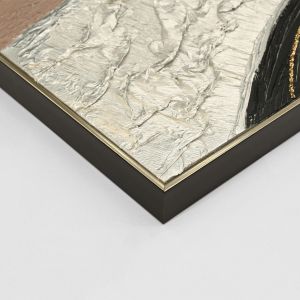 Abstract wall painting Hm4552.02 beige Ps frame-canvas-handmade 152x4.5x52hcm.