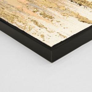 Abstract wall painting Hm4574.01 black Ps frame-canvas 142x4.5x72hcm.