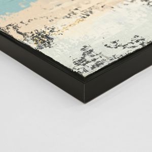 Abstract wall painting Hm4575.02 black Ps frame-canvas 142x4.5x72hcm.