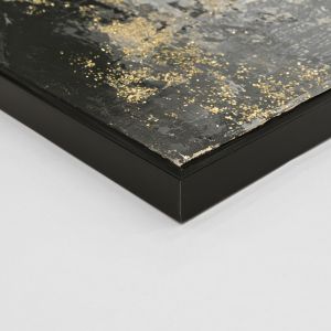 Abstract wall painting Hm4576 black Ps frame-canvas 142x4.5x72hcm.