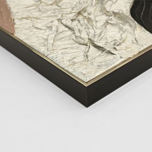Abstract wall painting (square) Hm4553.01 beige Ps frame-canvas-handmade 82x4.5x82hcm.