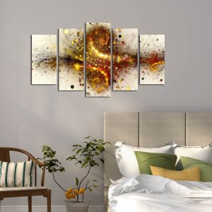5-piece panel painting Explosion Hm7206.07