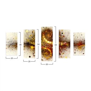 5-piece panel painting Explosion Hm7206.07