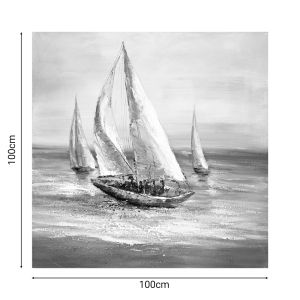 Canvas painting Sailer 100x3x100cm