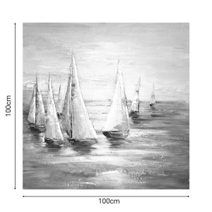 Canvas painting Sailer I 100x3x100cm