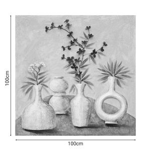 Canvas painting Vase I 100x3x100cm