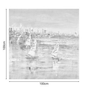 Canvas painting Watery 100x3x100cm