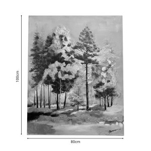 Canvas painting with frame Tersa Inart 80x3x100cm