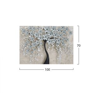 Картината на платно цъфтящо дърво Hm7197,04, размери 100x3x70cm