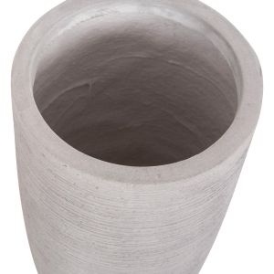 Cylindrical planters set of 3 pieces Gardener series Hm4721 fibroclay - cement color Φ42.5x78.5 in cm.