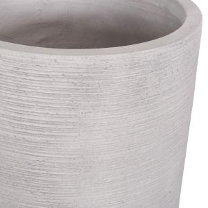 Cylindrical planters set of 3 pieces Gardener series Hm4721 fibroclay - cement color Φ42.5x78.5 in cm.