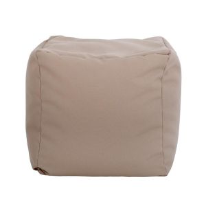 Square pouf-stool Cube brown color 40x40x40cm