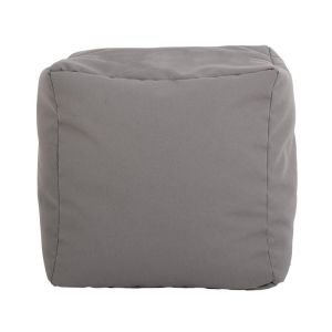 Square pouf-stool Cube gray color 40x40x40cm