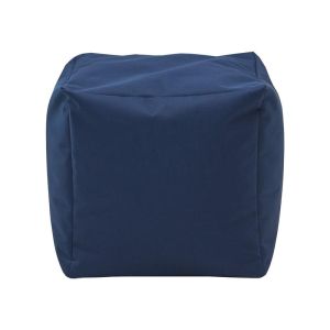 Square pouf-stool Cube blue color 40x40x40cm